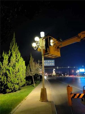 邯郸市城市照明提档升级，市政工程管理处开展“双节”前路灯全面检修